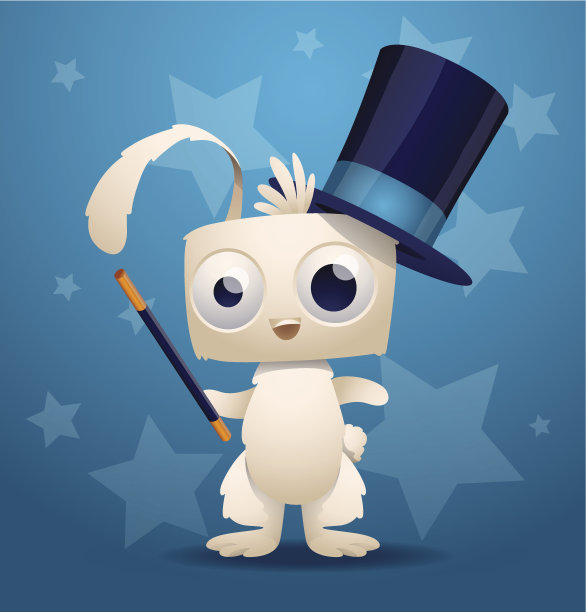 帽子里的魔法兔子图片下载