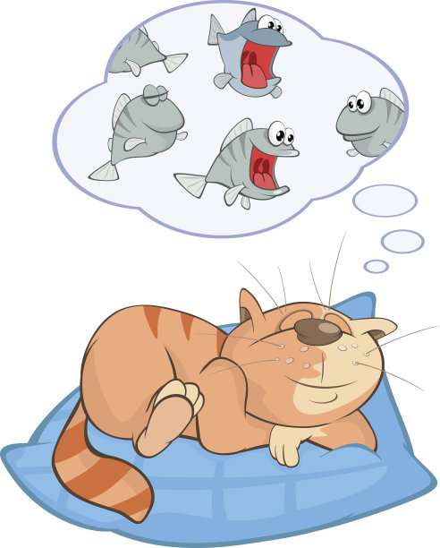 插图可爱的猫卡通人物图片下载