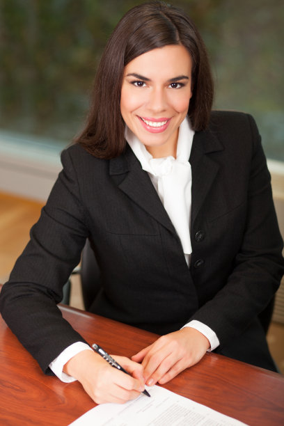女商人签合同图片下载