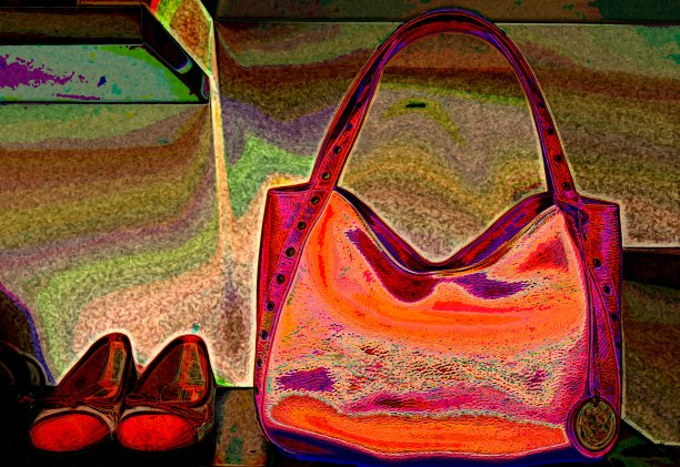 对橙色包和鞋子的迷恋图片下载