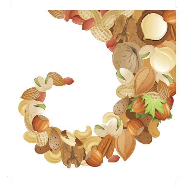 背景,坚果素材图片