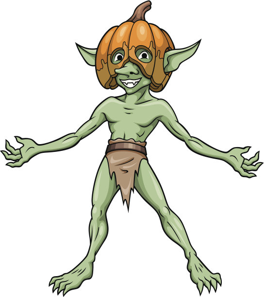 戴着南瓜头盔的地精图片下载