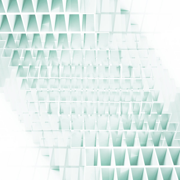 抽象的几何正方形图案。3 d图片下载