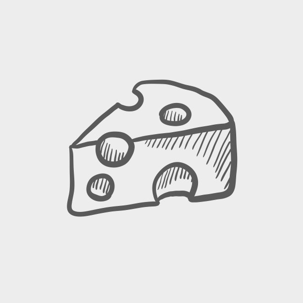奶酪素描图标图片下载