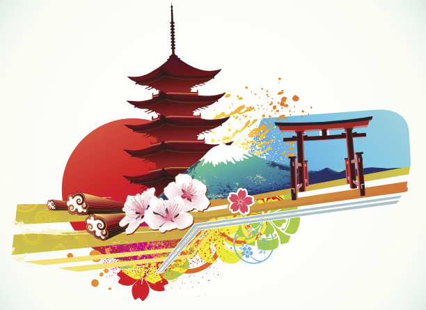 传统日本背景图片下载
