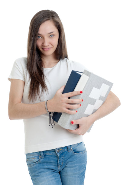 拿着厚书的女人图片下载