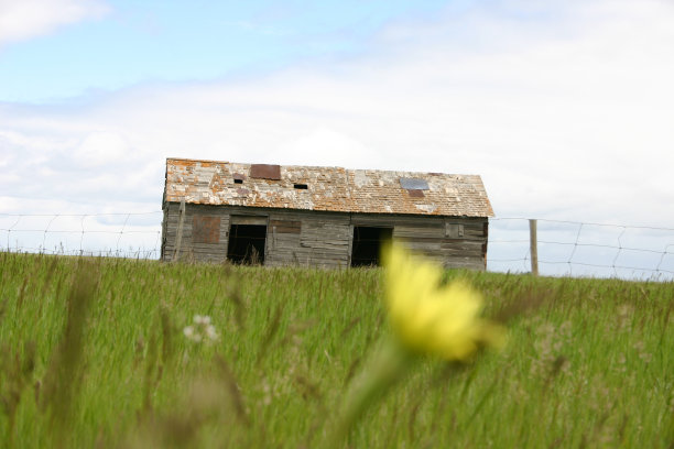 草原上的小谷仓图片下载