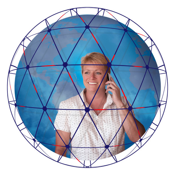 移动网络通信-商业女性与手机图片下载