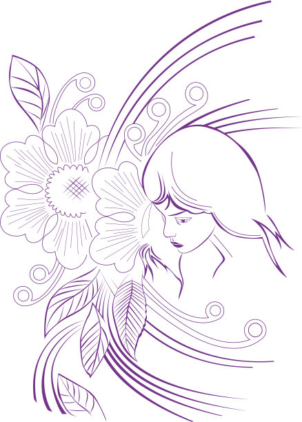 自然的女孩图片下载