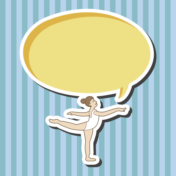 舞者主题元素向量，eps图片下载