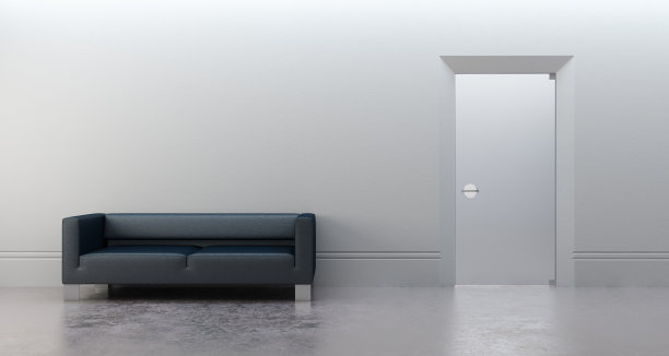 现代办公室的3D效果图图片下载