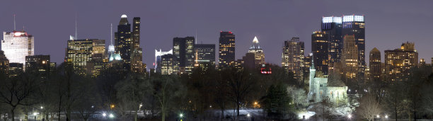 从中央公园看纽约市图片下载