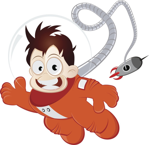 有趣的卡通宇航员图片下载