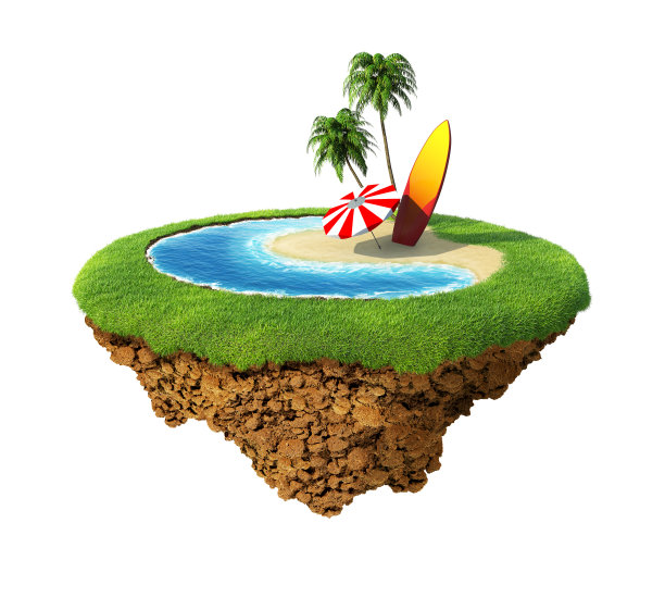 在小星球上冲浪图片下载