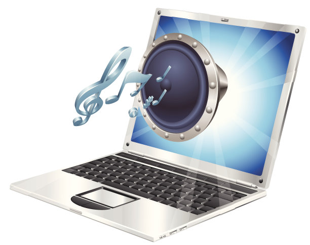 扬声器图标笔记本概念图片下载