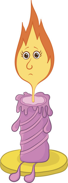 悲伤的蜡烛图片下载