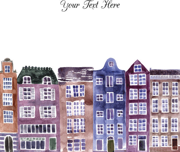 有房子的欧洲街道图片下载