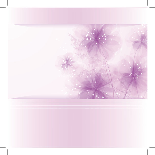 带花的矢量背景图片下载