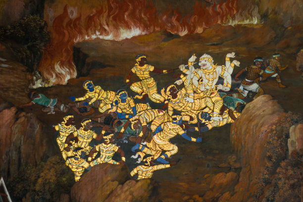 画壁寺庙图片下载