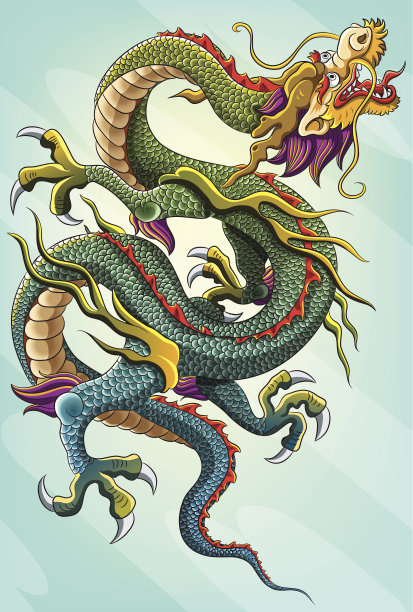 中国龙的画图片下载