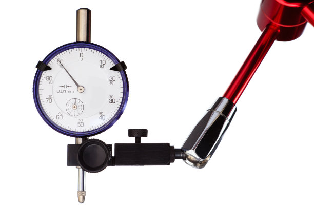 测量千分尺隔离在白色背景图片下载