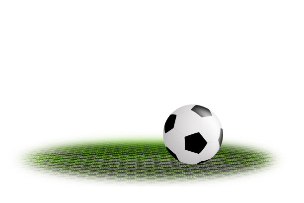 白色背景上的足球图片下载