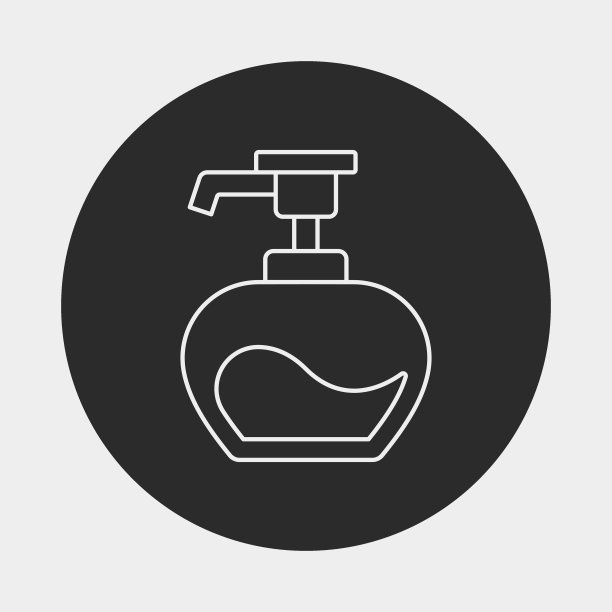 洗发水线条图标图片下载
