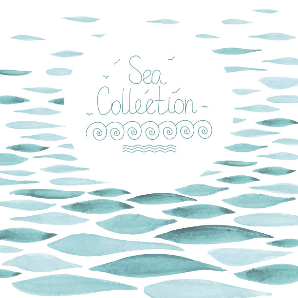 海浪矢量图素材ID：155953240