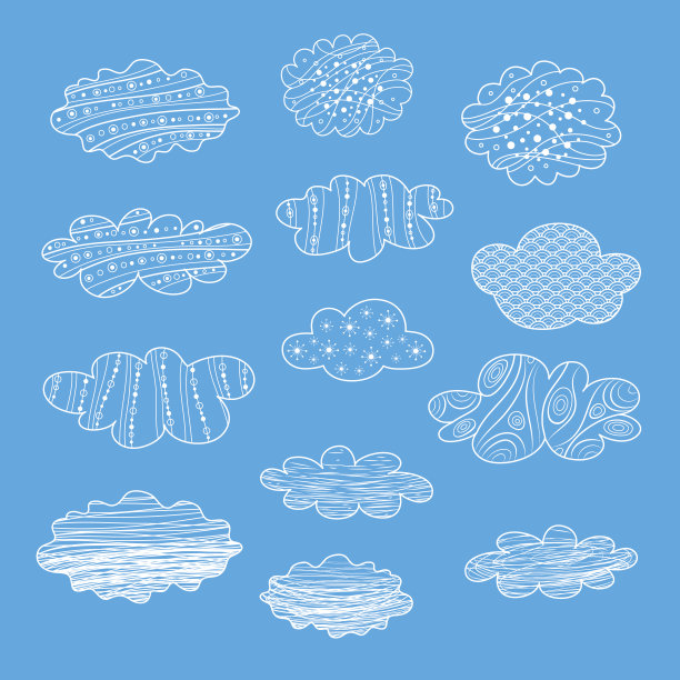 矢量云。图片下载