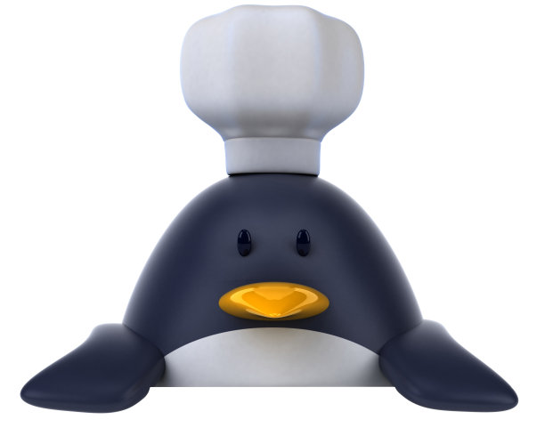 企鹅厨师图片下载