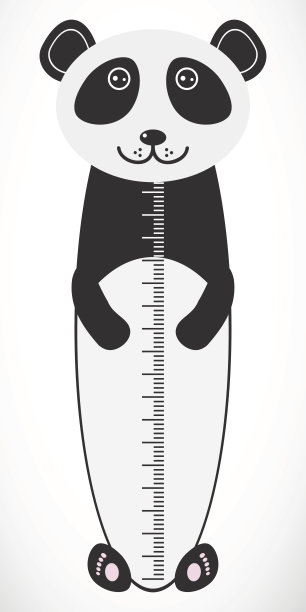 儿童身高一米墙贴纸，儿童测量。图片下载