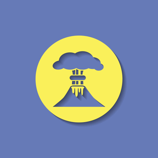 火山喷发图标图片下载