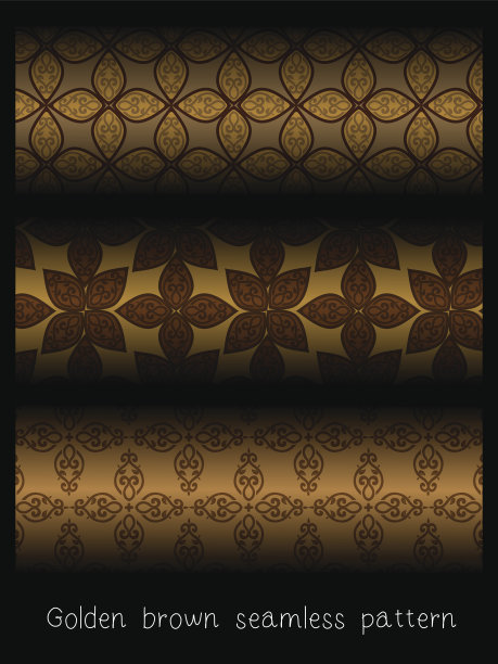 金棕色无缝花纹图片下载