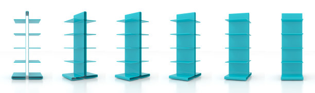 现代彩色货架图片下载