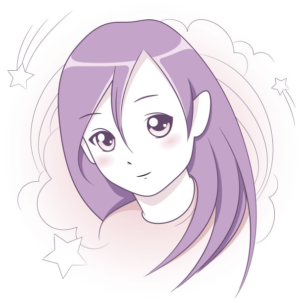 卡通小女孩图片下载