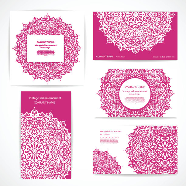 可以使用带有印度花装饰的条幅图片下载