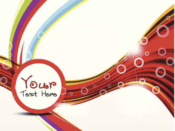 抽象的彩色波浪背景与闪耀图片下载