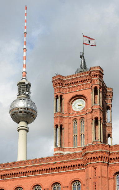 柏林塔和电视塔图片下载