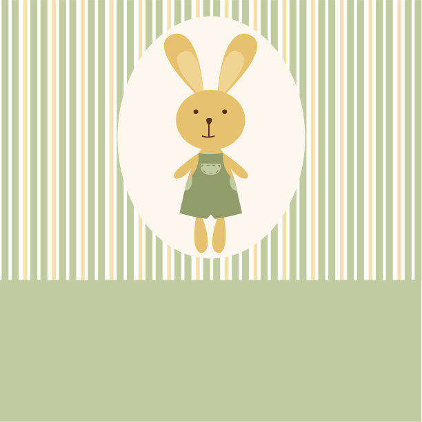兔子男孩明信片图片下载