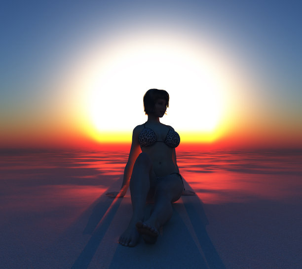 女人放松图片下载