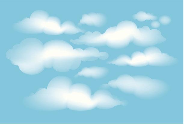 蓝天上白云飘飘图片下载