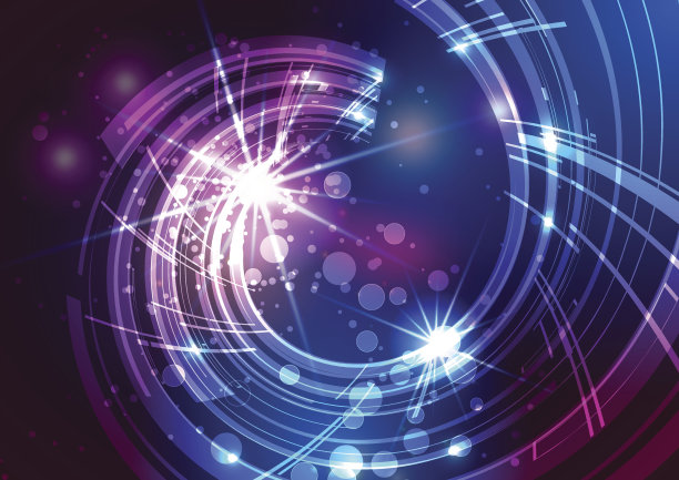 带有灯光背景的抽象线条图片下载