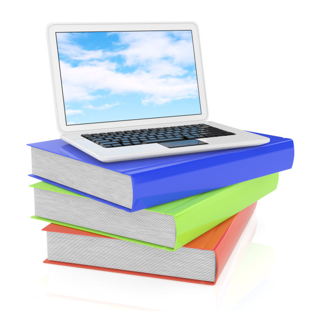 笔记本电脑和书图片下载