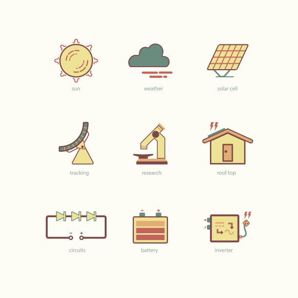 太阳能电池图标图片下载