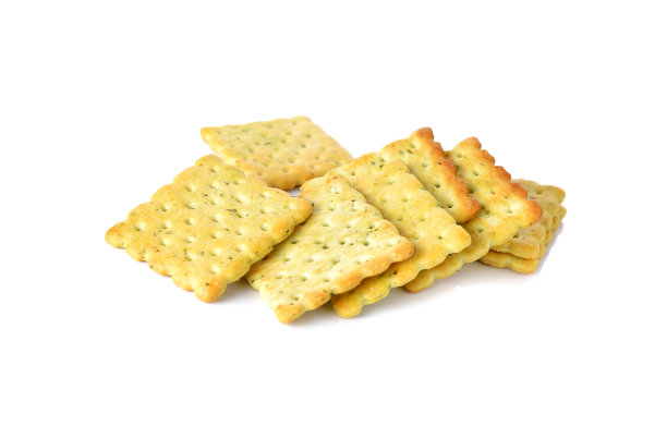 白色背景上的蔬菜饼干图片下载