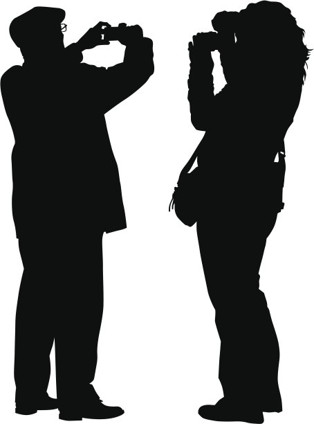 一对夫妇带着相机图片下载