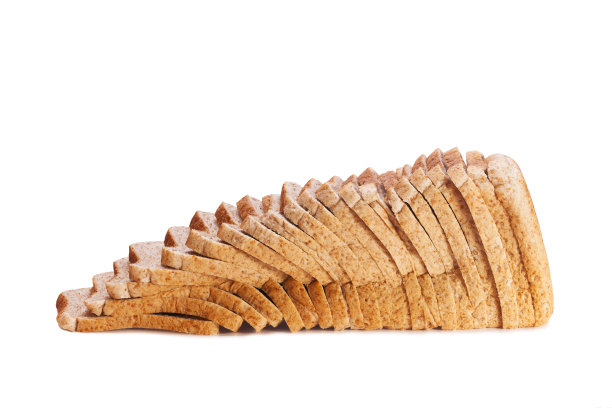 棕色的全麦面包片图片下载