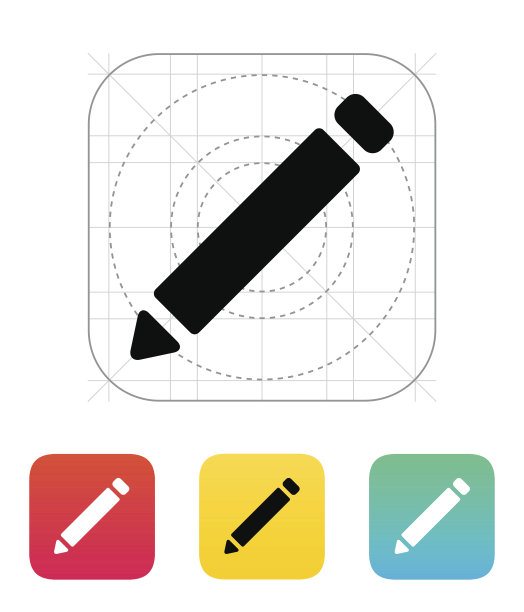 笔的图标。图片下载