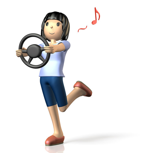 快乐的女司机图片下载