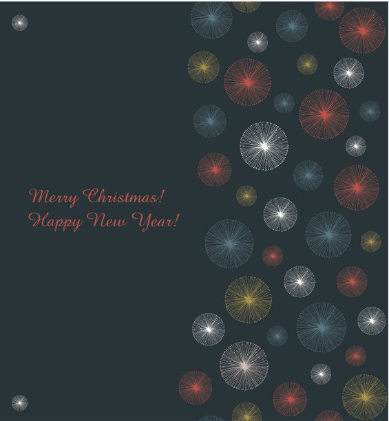 可爱的卡片上有无数排雪花图片下载